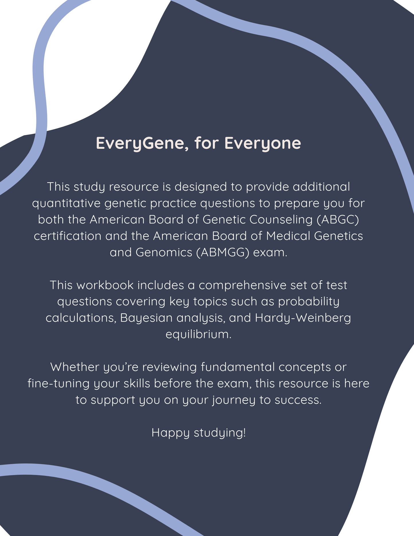 EveryGene Math Workbook